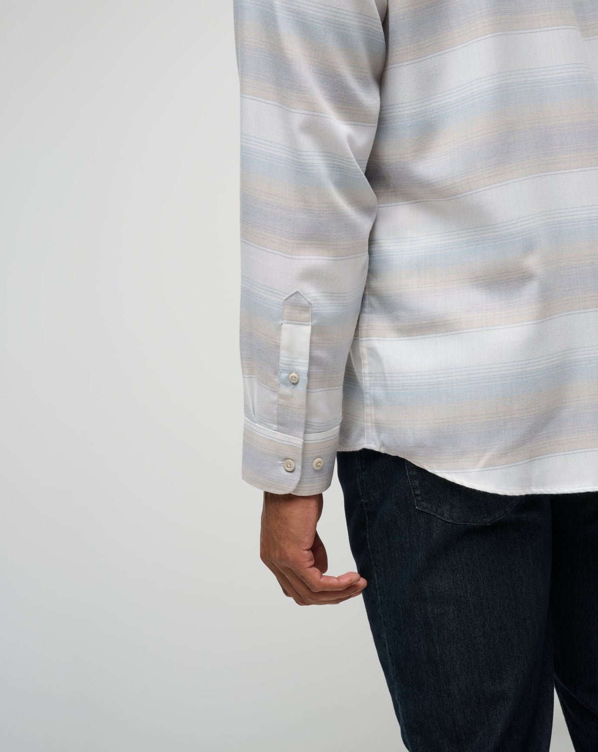 Travis Mathew Discount Cloud Flannel Stripe Button-Up Men