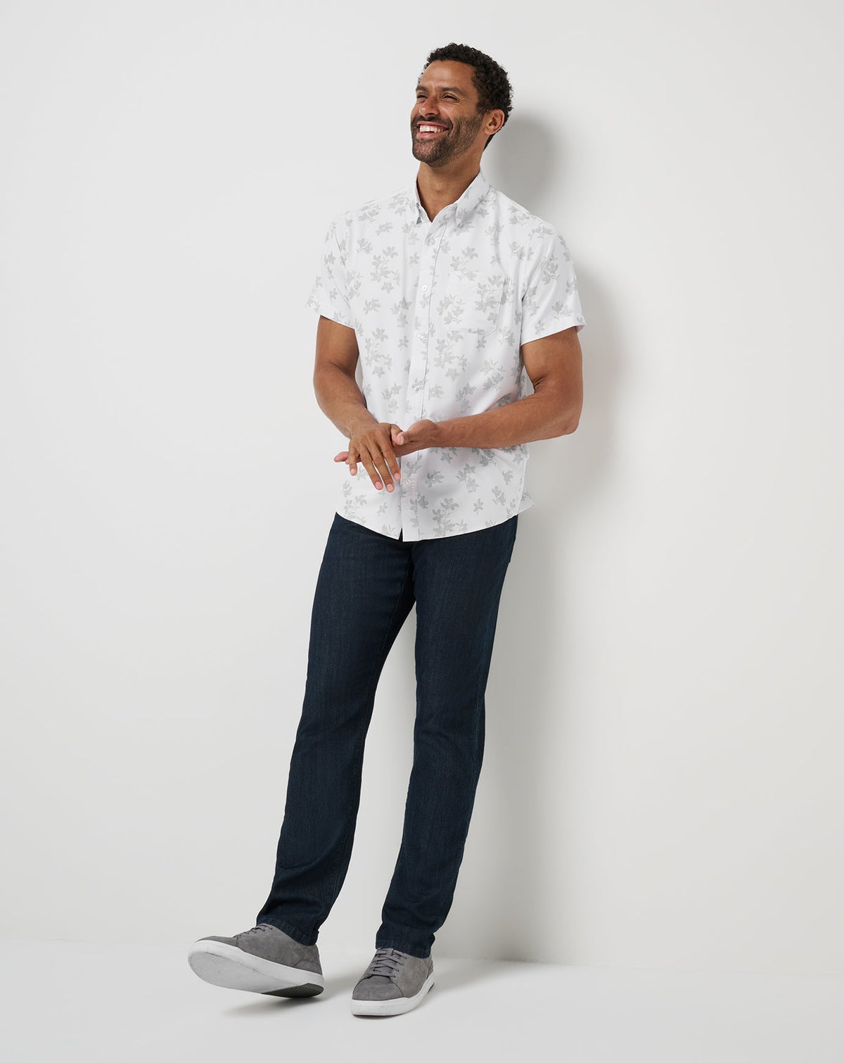 Travis Mathew Online Mist On The Lake Button-Up Men