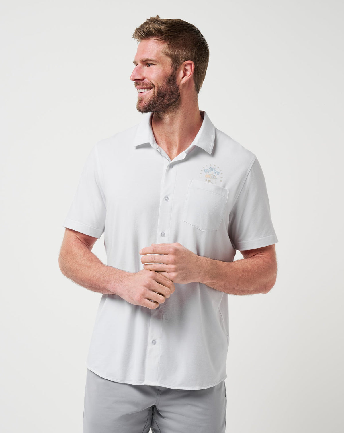 Travis Mathew For Sale Poolside Pitcher Button-Up Men