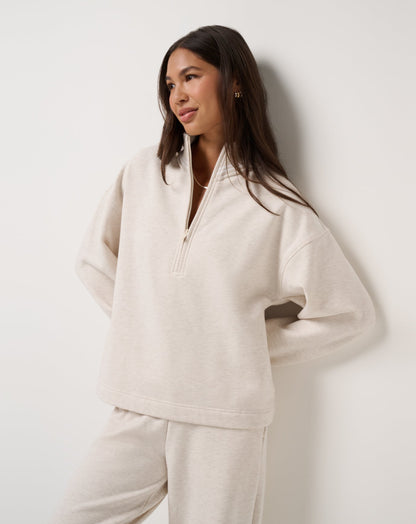Travis Mathew Discount Cloud Fleece Clubside Half Zip Women