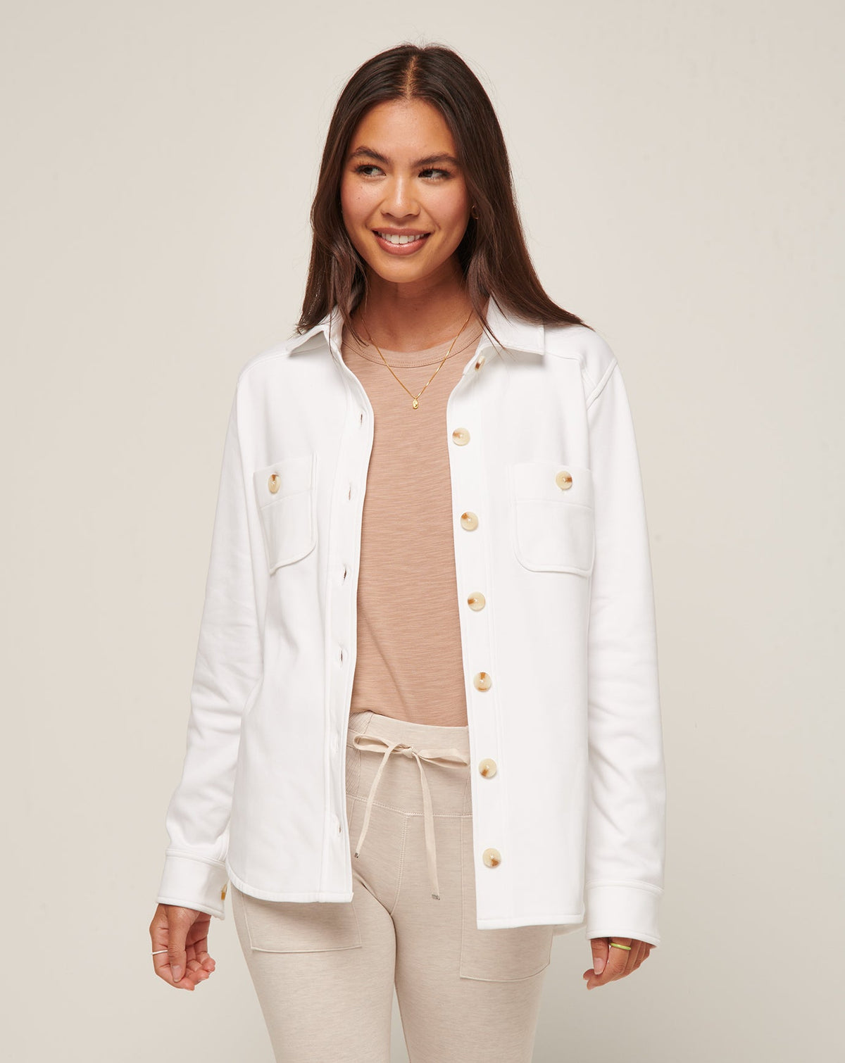 Travis Mathew For Sale Cloud Fleece Shacket Women