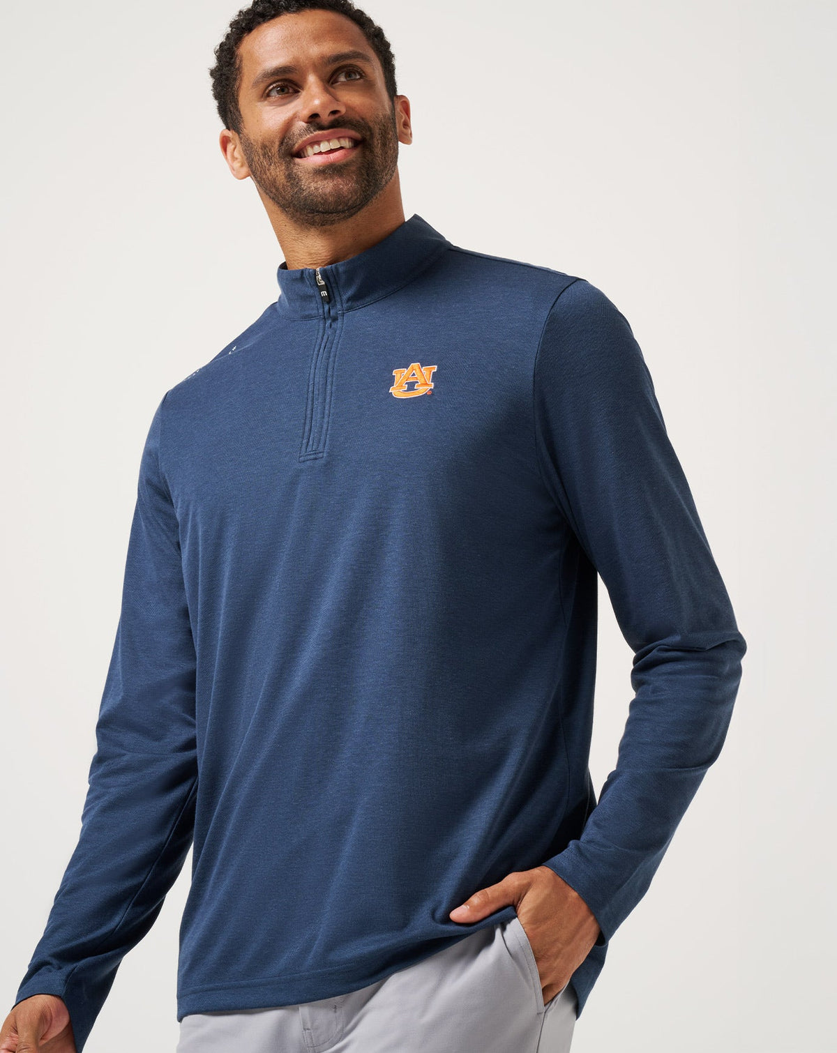 Travis Mathew US Auburn Time To Tailgate Quarter Zip Game Day|New