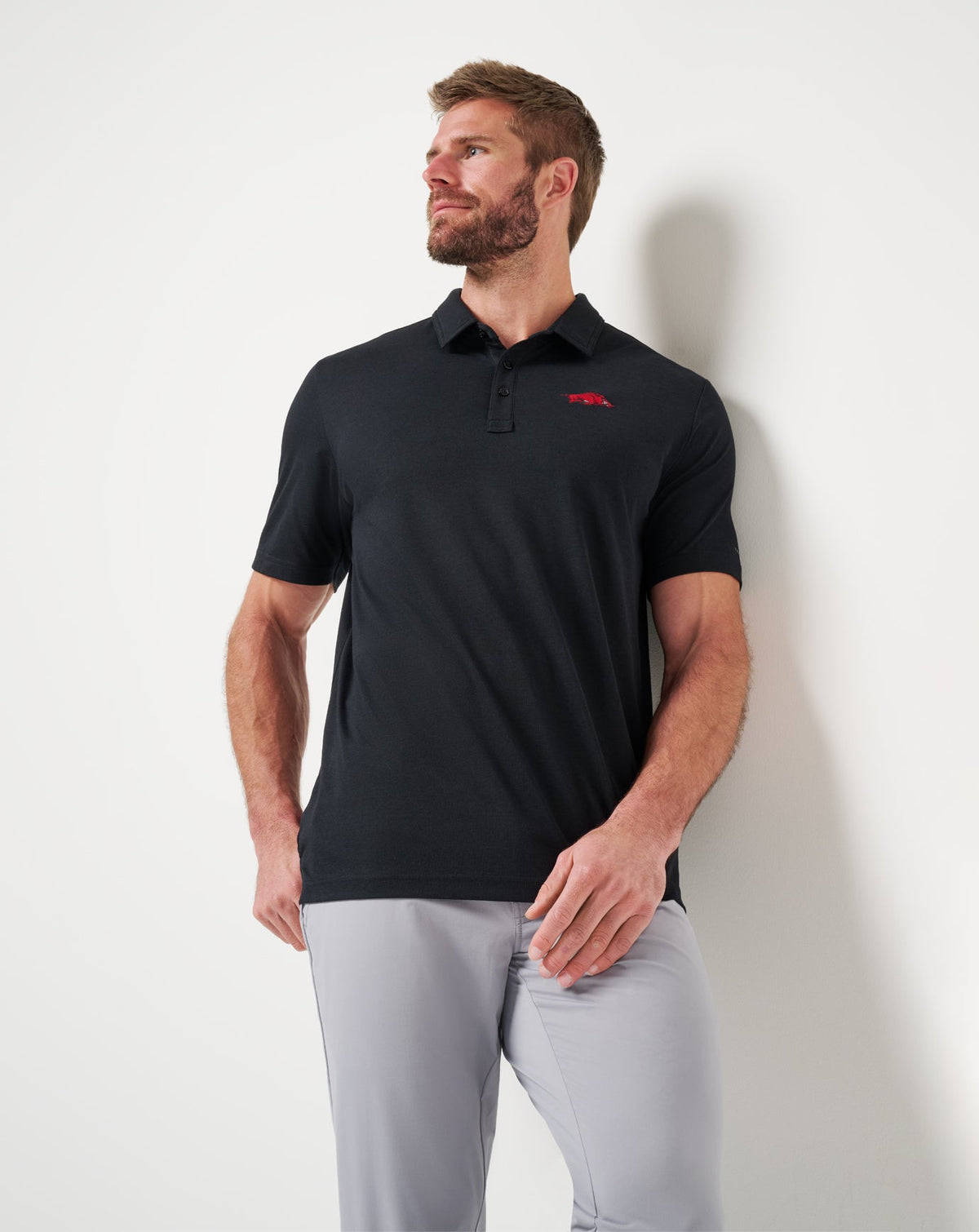 Travis Mathew For Sale Arkansas School Pride Polo Game Day|New
