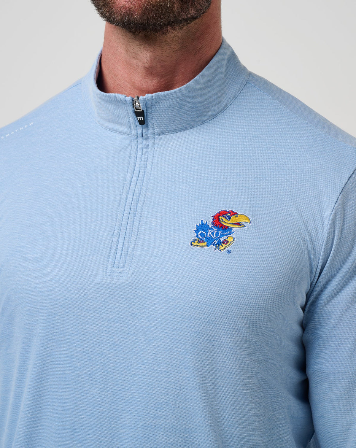 Travis Mathew Outlets Kansas Time To Tailgate Quarter Zip Game Day|New